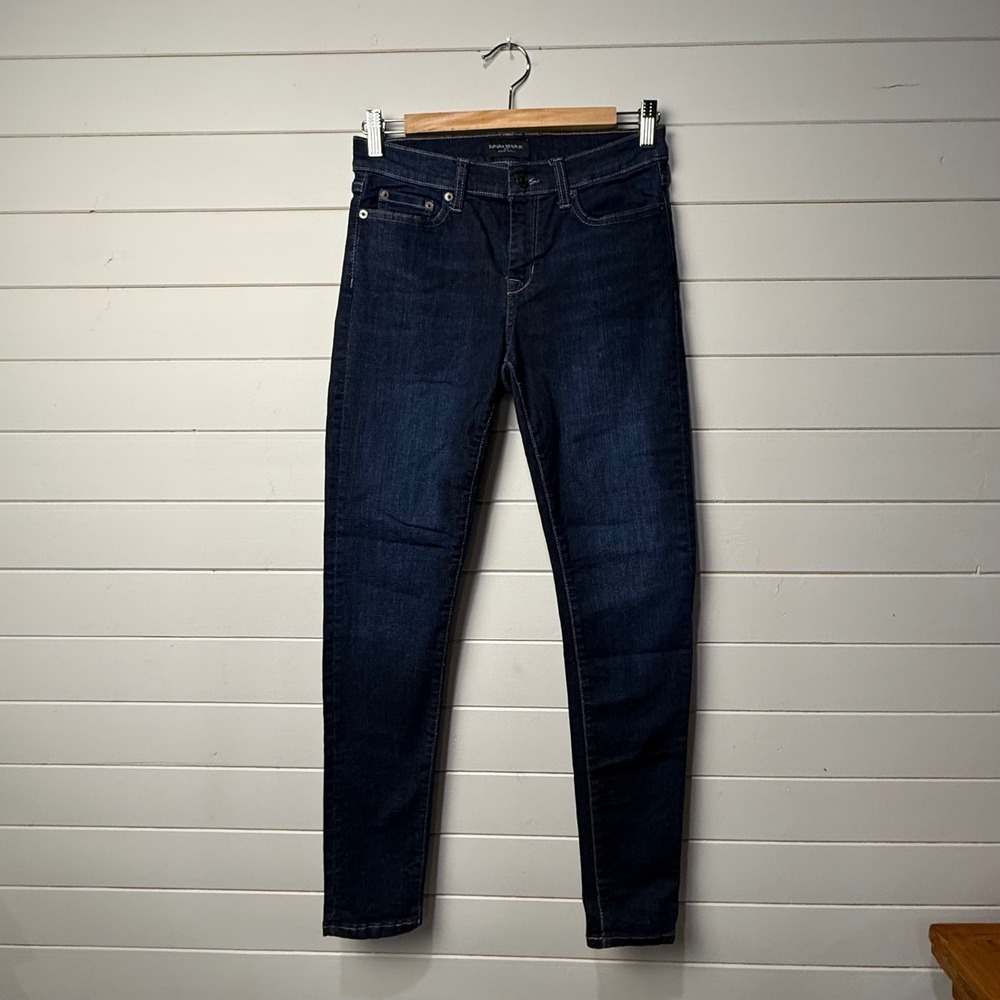 Banana Republic Sculpt Skinny Dark Wash Jeans Womens Size 26/2 Indigo‎ Denim